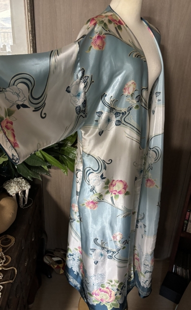 90s Oscar de la renta kimono robe 