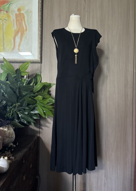 YveSanitLaurent  black dress 