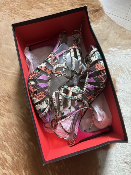 Bruno magli real snake high heel 