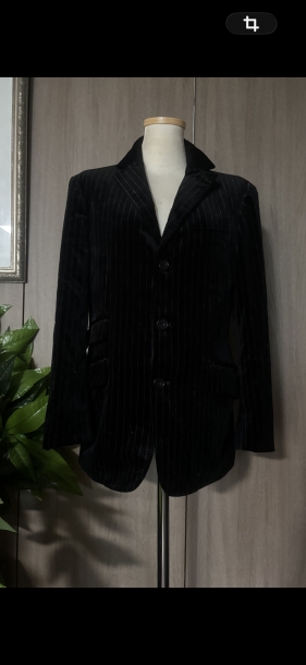 Burberry black stripe jacket 