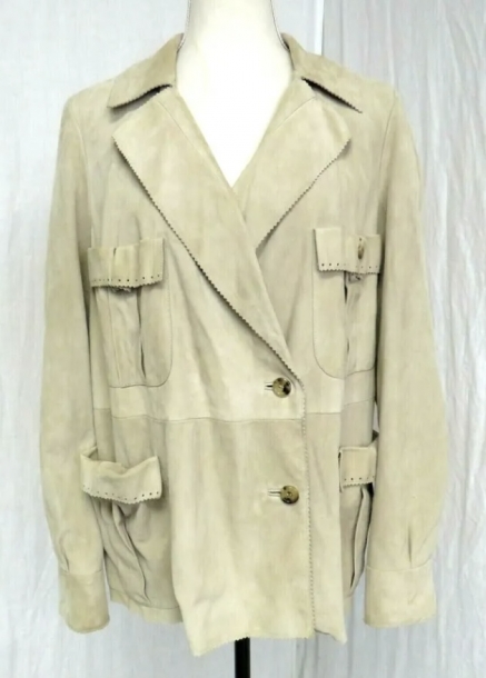 YvesSaintLaurent suede jacket 