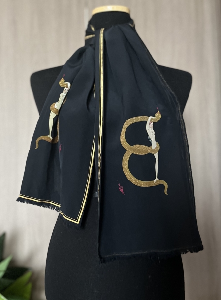 ErtE silk scarf 