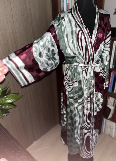 Summer silk robe