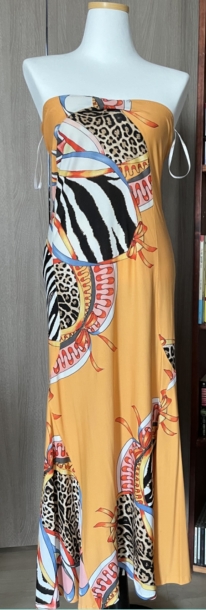 Roberto cavalli strapless dress