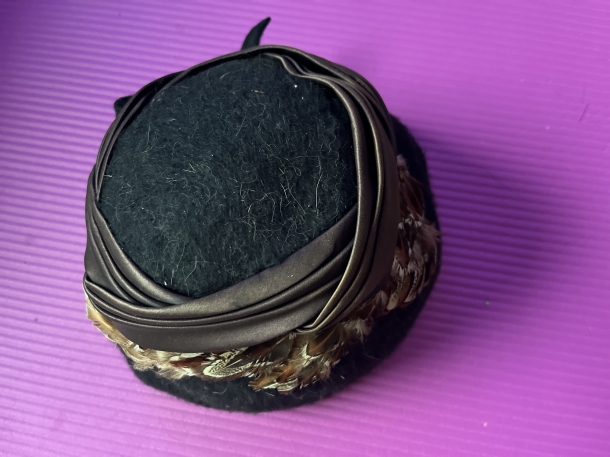 50s 60s  vintage Cloche hat 