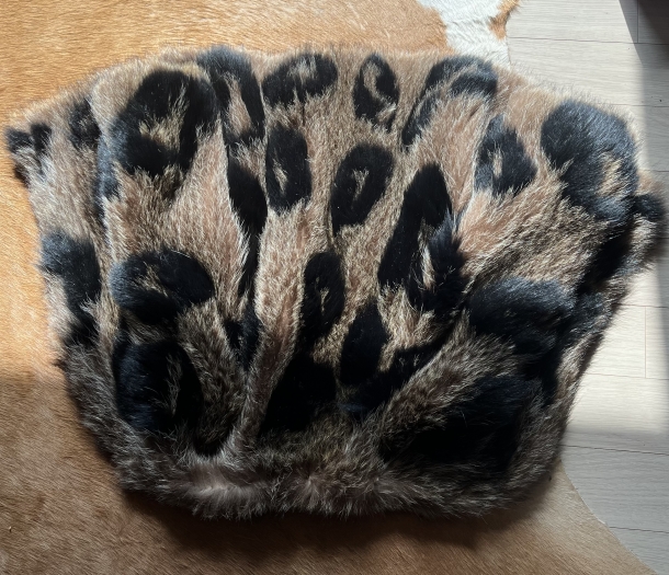 woven fox fur jacket 