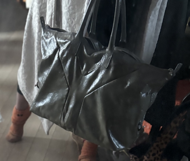 YSL enamel Boston bag 