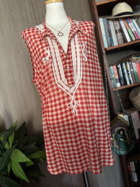 80 or 90 Jean Paul Gautier tartan check top 