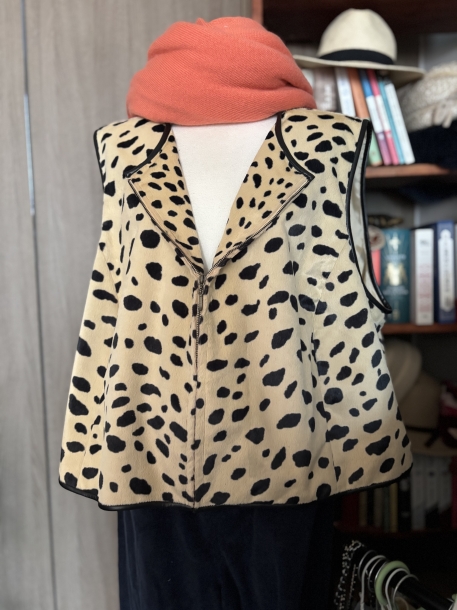 90s Emanuel ungaro reopard oversized vest 