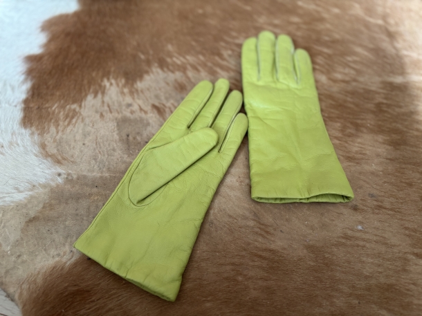 Pastel green glove
